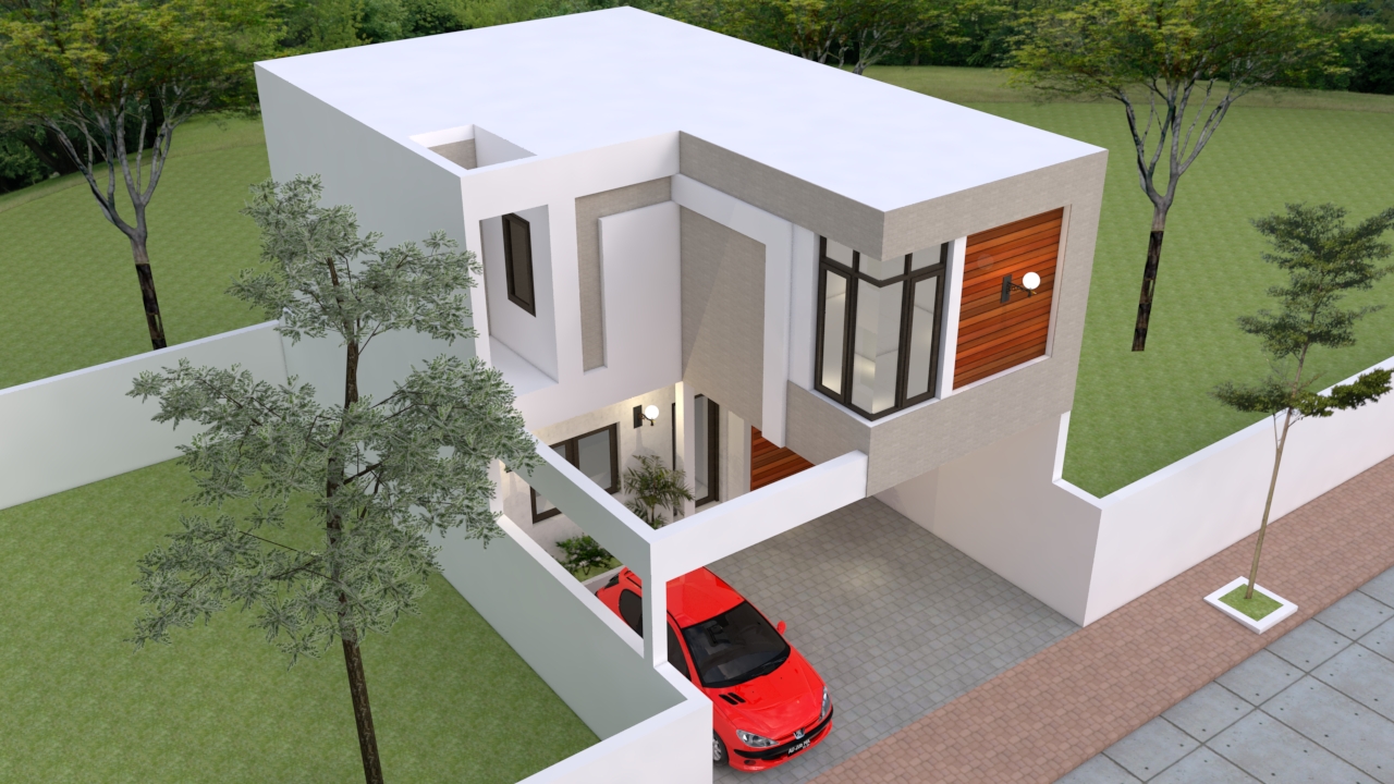 Modern House Design 7x13m with 3 Bedrooms 2