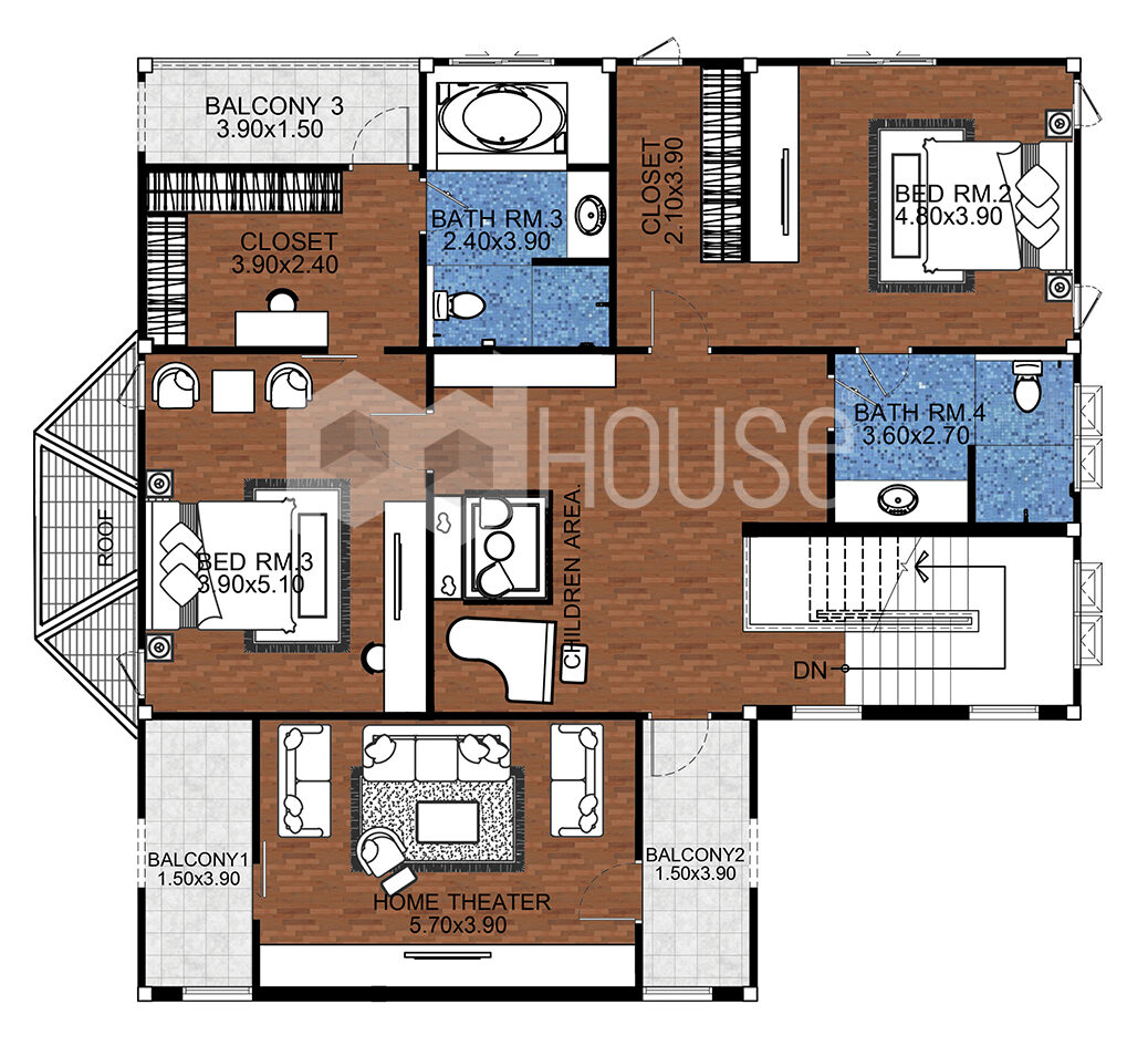Southern Living House Plans 18x22 Meter 59x72 Feet 3 Bedrooms first floor