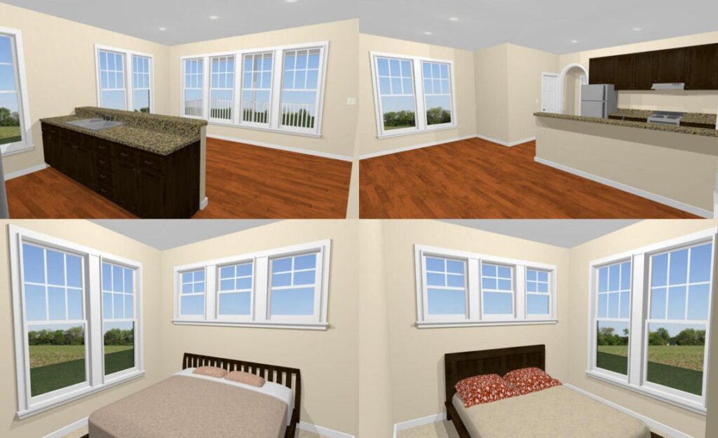 20x32 Tiny House 2 Bedroom 1 Bath 640 sq ft PDF Floor Plan interior