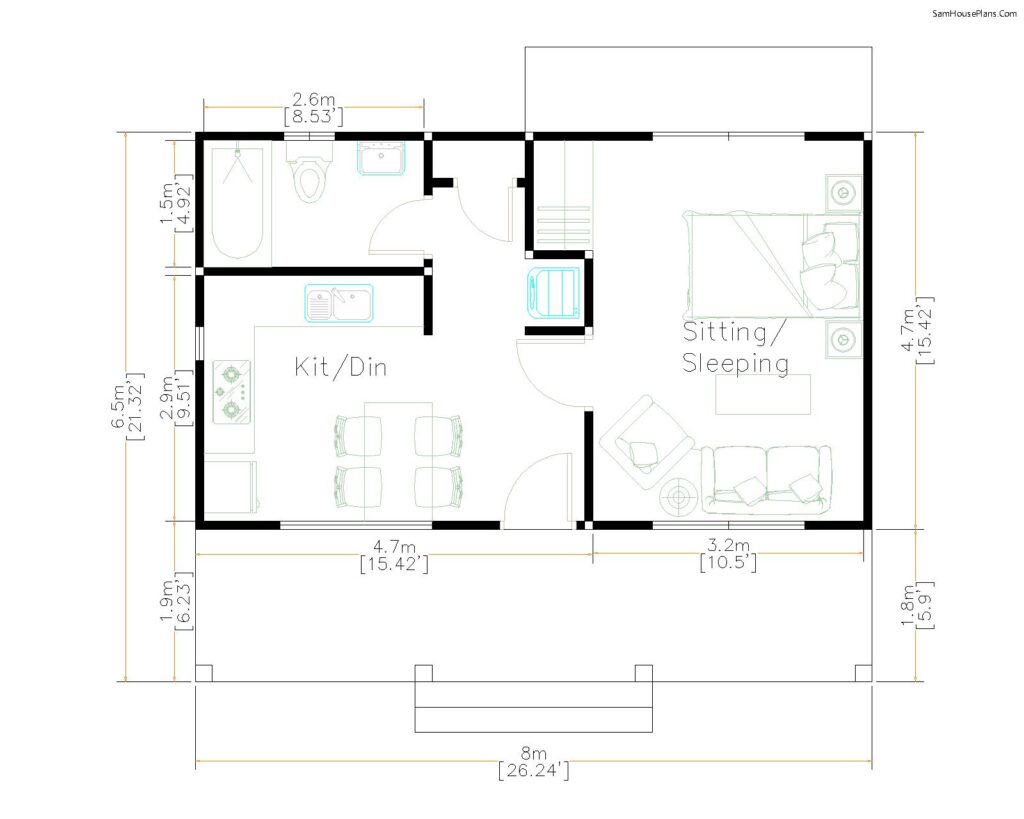 3 Simple Design Plans 6.5x8M 26x21F-layout-floor-plan