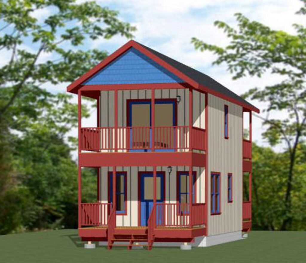 14x24-Tiny-House-Plan-1-Bedroom-1.5-Bath-597-sq-ft-PDF-Floor-Plan
