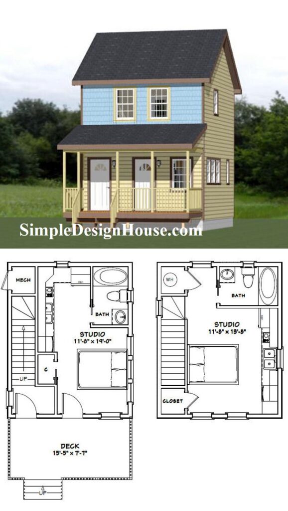 16x20-Duplex-House-Plan-557-sq-ft-PDF-Floor-Plan-3d