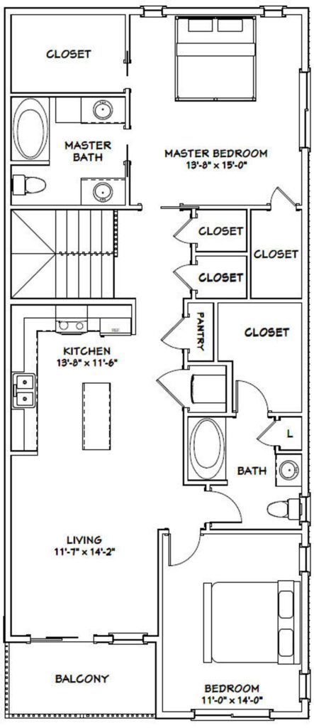 60x50 House Plans 2 Bedrooms Pdf Floor Plan Simple Design House