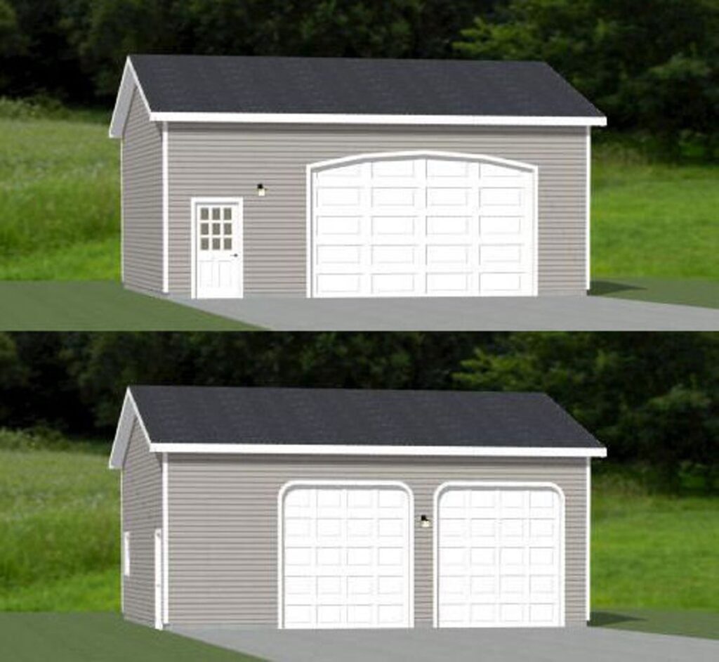 30x28 2 Car Garage 840 sq ft PDF Floor Plan