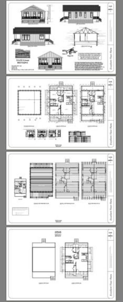 30x32 House 2 Bedroom 2 Bath 960 sq ft PDF Floor Plan