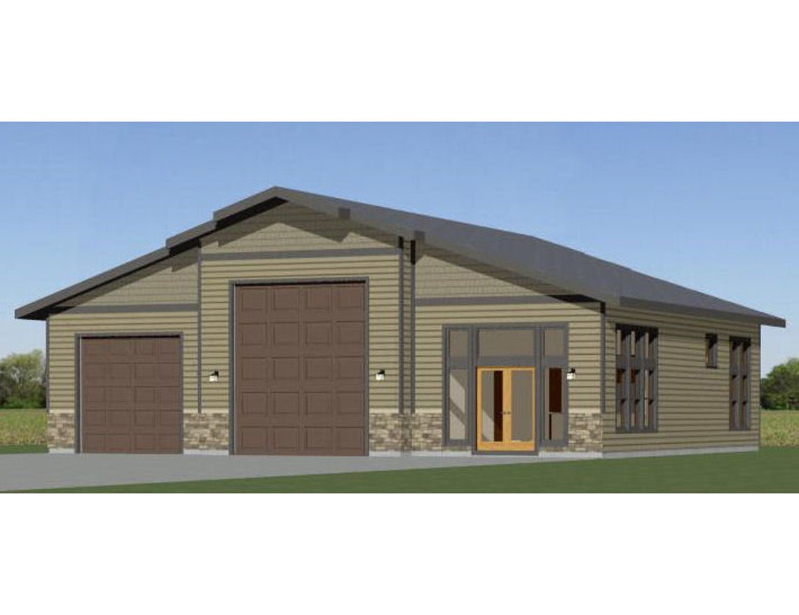 50x48 Garage 1 BR PDF Floor Plan 2,274 sq ft - Simple Design House