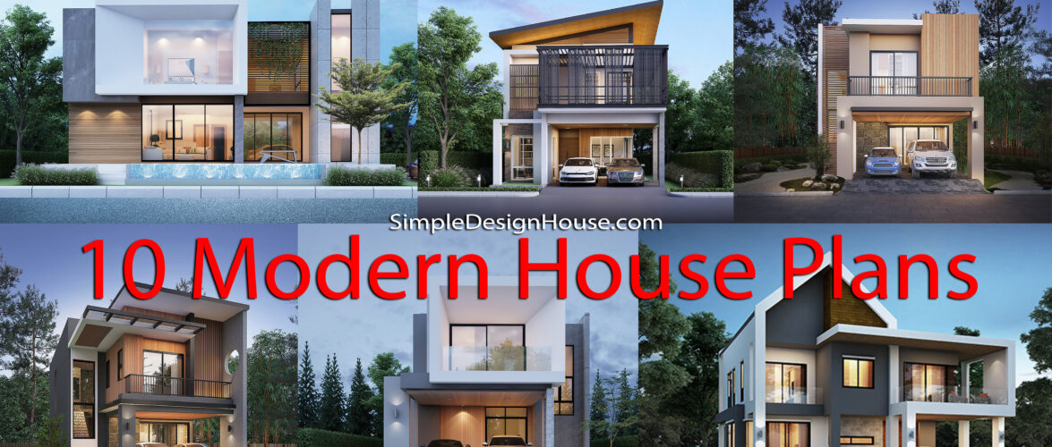 10 Modern 2 Story House with floor plans