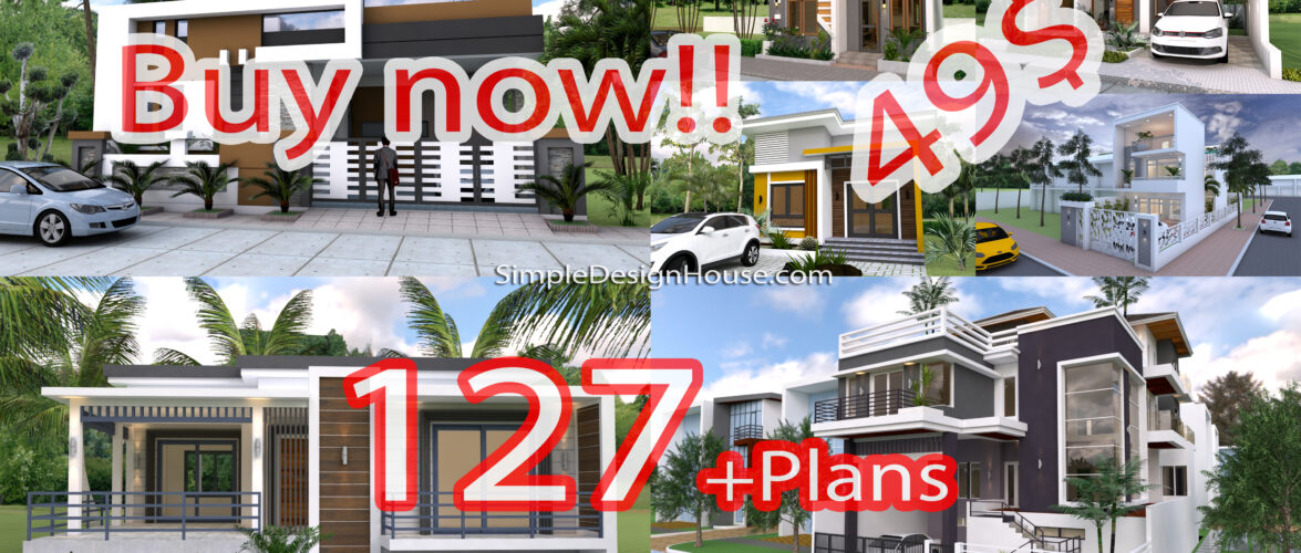 127 House Design Plans Now On Sell!