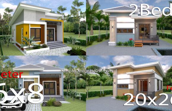 7 Best 2 Beds House Plans 6×8 You Will love