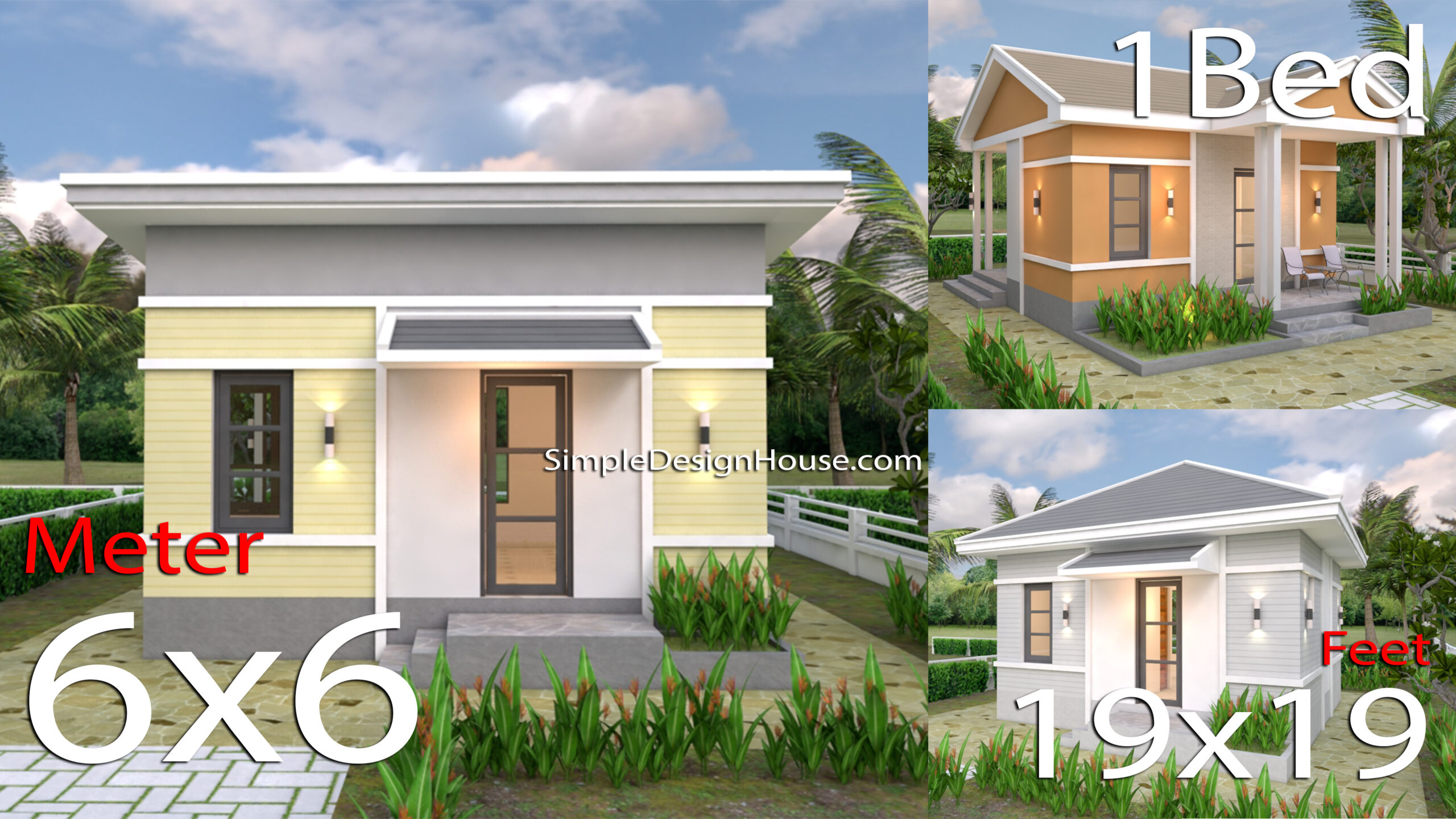Best 3 Small Single Family House 6x6 Meters