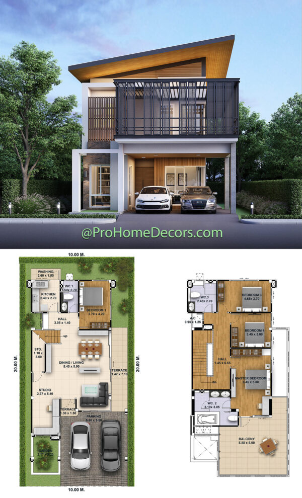 10 Modern 2 Story House with floor plans - Simple Design House