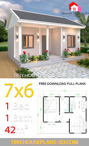 5 Best Single Plans 7x6 Meters with Floor Plan - Simple Design House