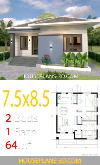 4 Best House Design With Front Size 7.5m - Simple Design House