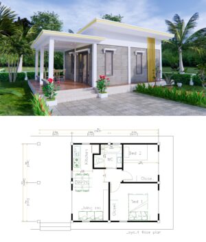 8 House Design Plans with Front Size 6M - Simple Design House