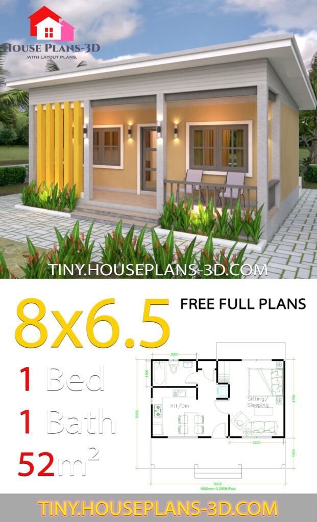 3 Simple Design Plans 6.5x8M 26x21F - Simple Design House