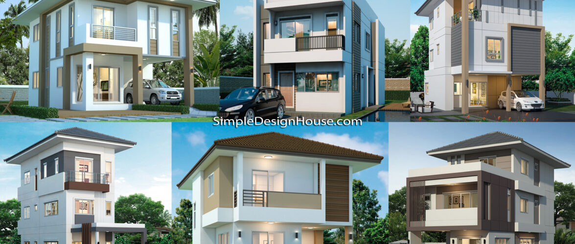 7 Small House Plans with front size 4 meter to 6m