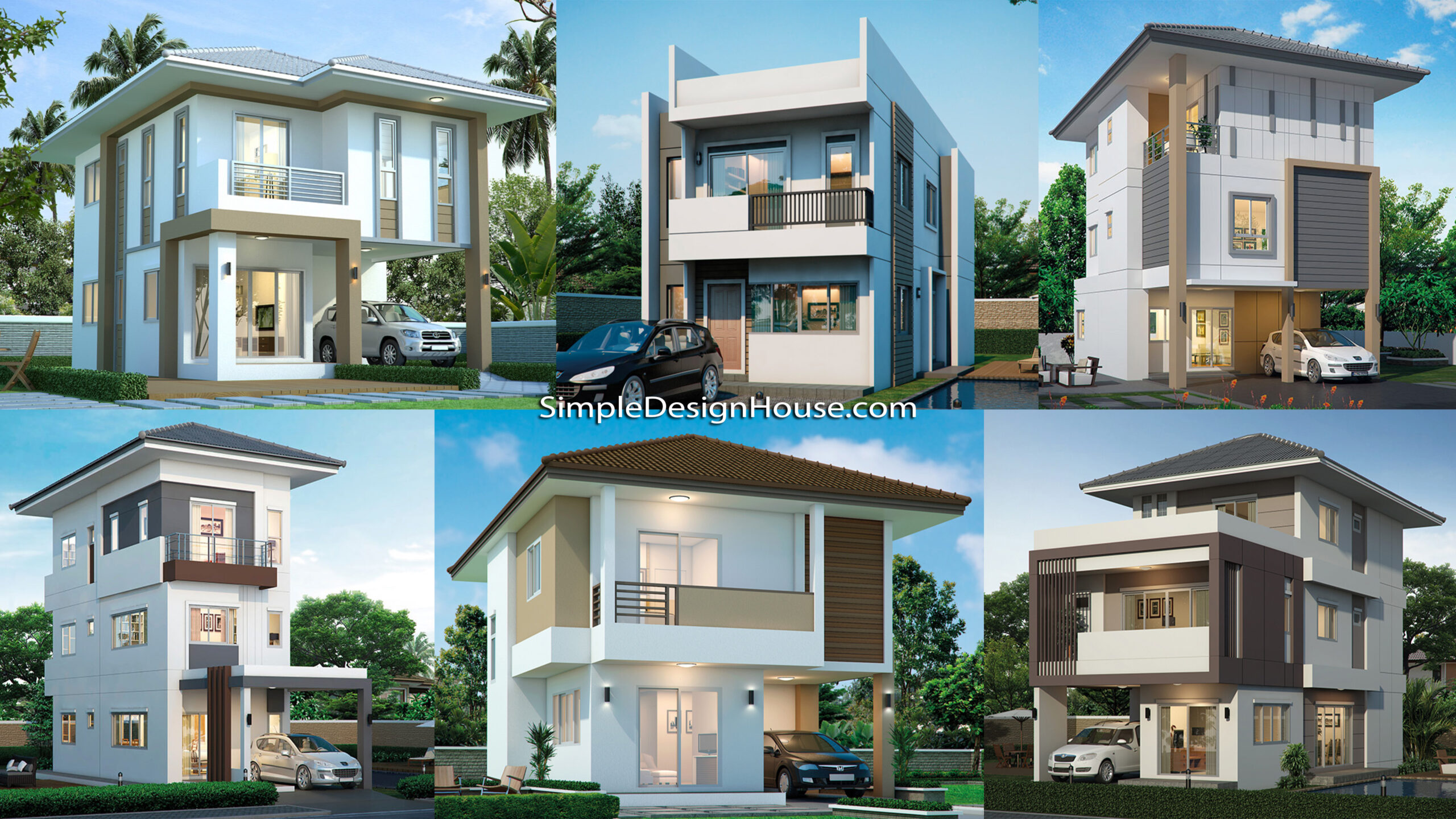 7 Small House  Plans with front size 4 meter to 6m Simple 
