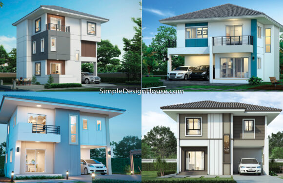 14 Modern House plans With Front Size 8 Meter You Want to Check