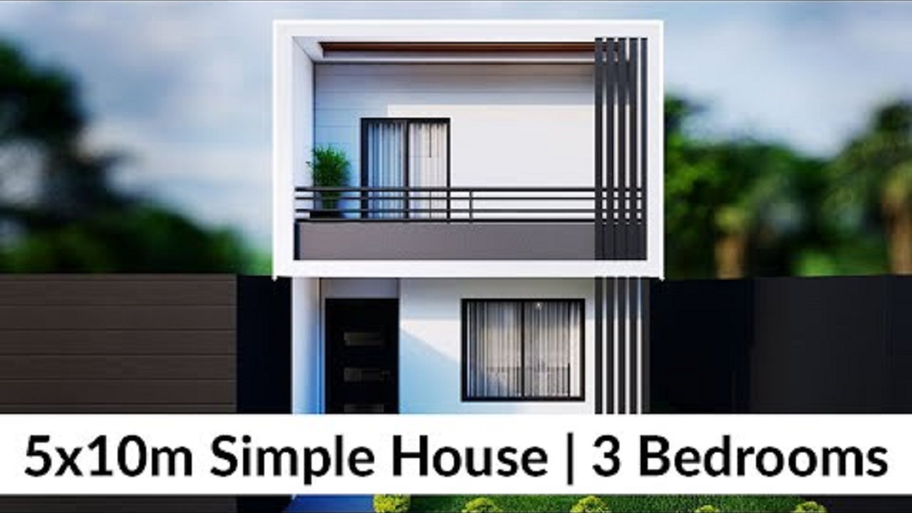 5x10-Meters-Small-House-Design-Idea-with-3-Bedrooms