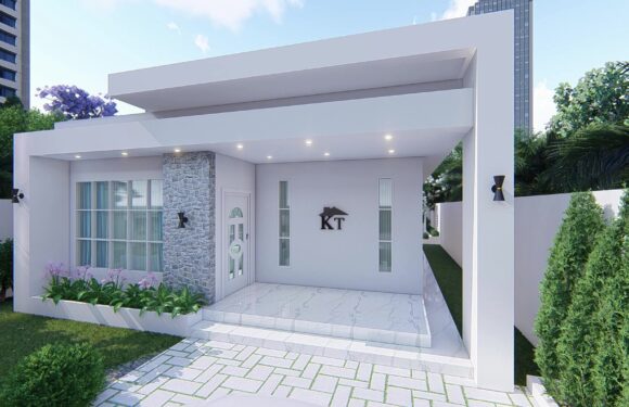 Small house design 8x13m house plan with 104 sqm floor area