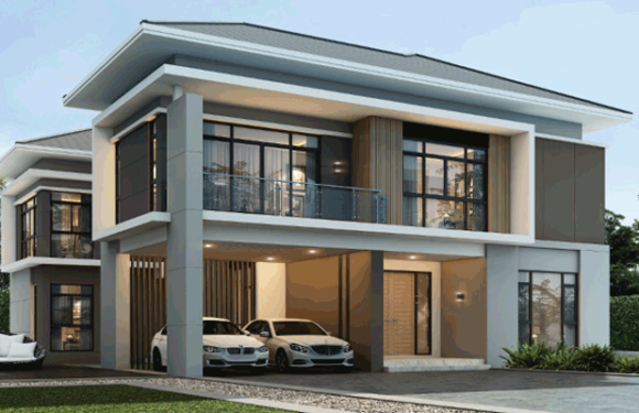 House Design Plan 14×21.5 M with 4 Bedrooms Floor Plan