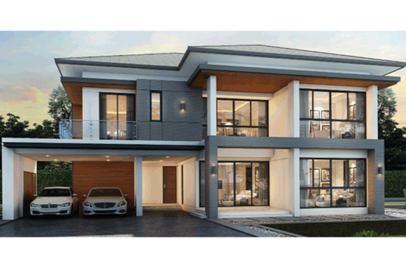 House Design Plan 19×14.5 M with 5 Bedrooms Floor plan