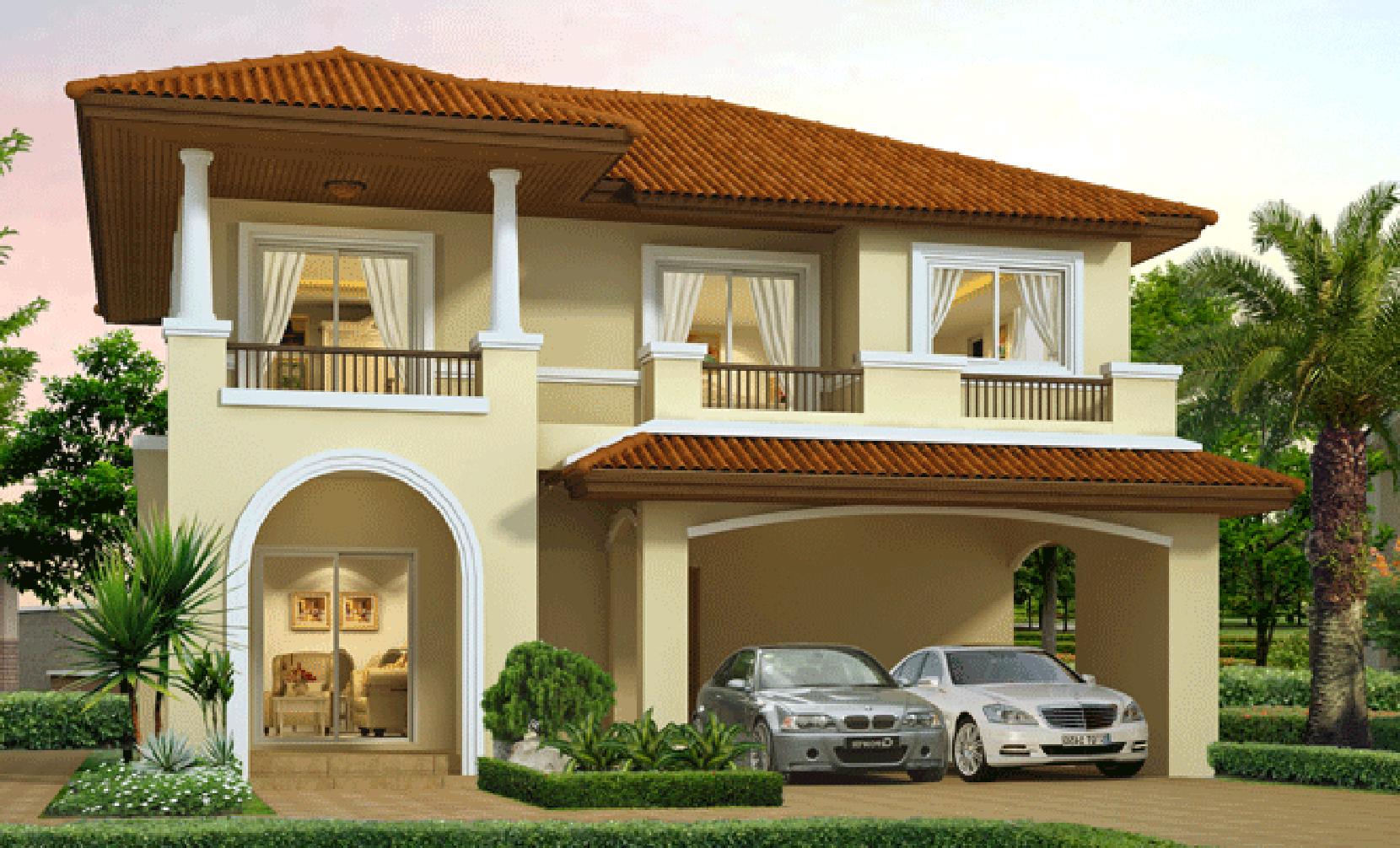 House-Plan-3d-10.5x11-M-3-Bedrooms-with-Floo-Plan