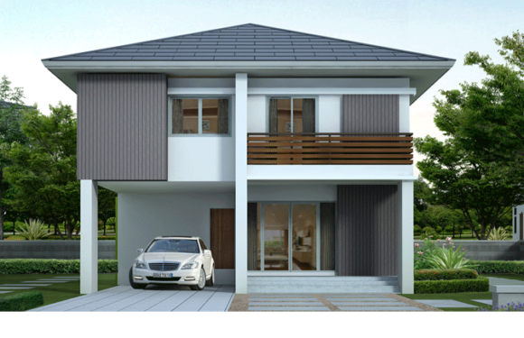 Small House Design 8.5×12 M 3 Bedrooms with Floor Plan