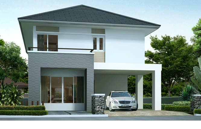 Small-House-Design-9.5x13-M-3-Bedrooms-with-Floor-Plan