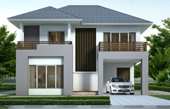 Small House Plan 10×8.5 M 3 Bedrooms with Floor Plan