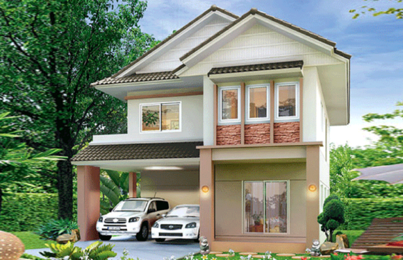 Small House Plan 8.5×11 M 3 Bedrooms with Floor Plan