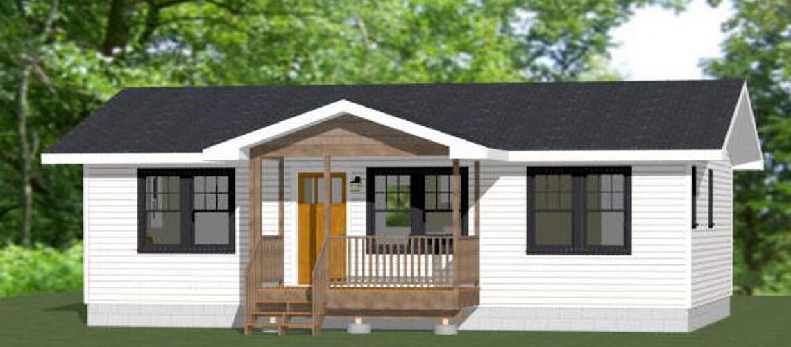 36×24 Small House 864 sq ft PDF Floor Plan