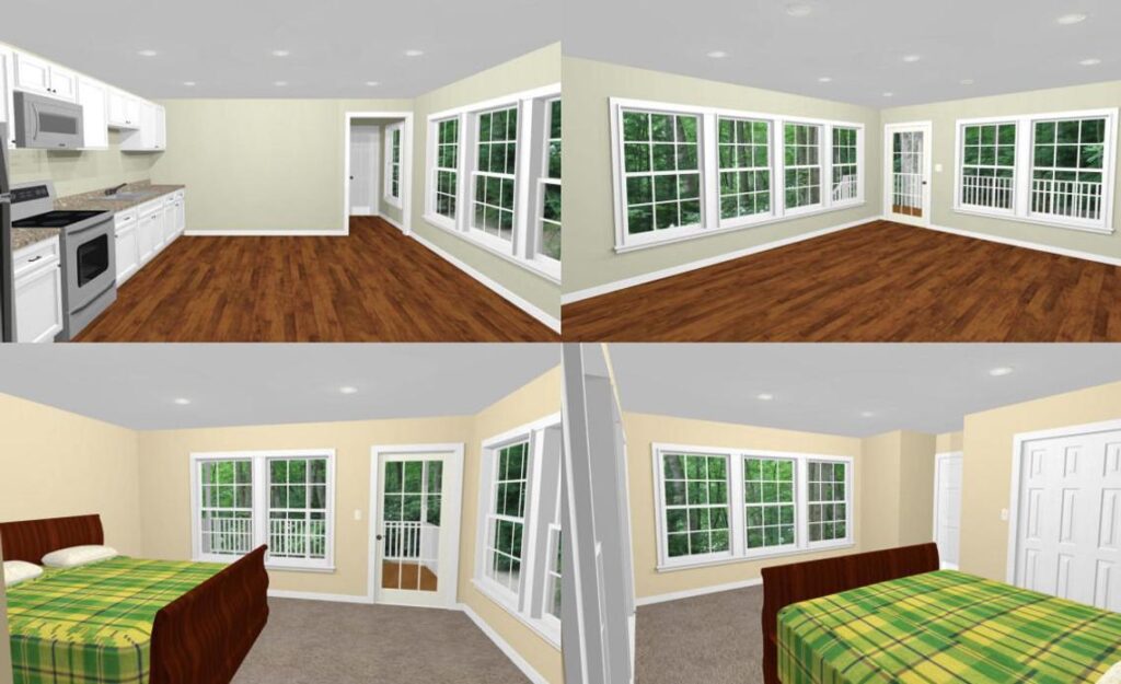 36x40 House Plan 1 Bedroom 1.5 Bath 902 sq ft PDF Floor Plan
