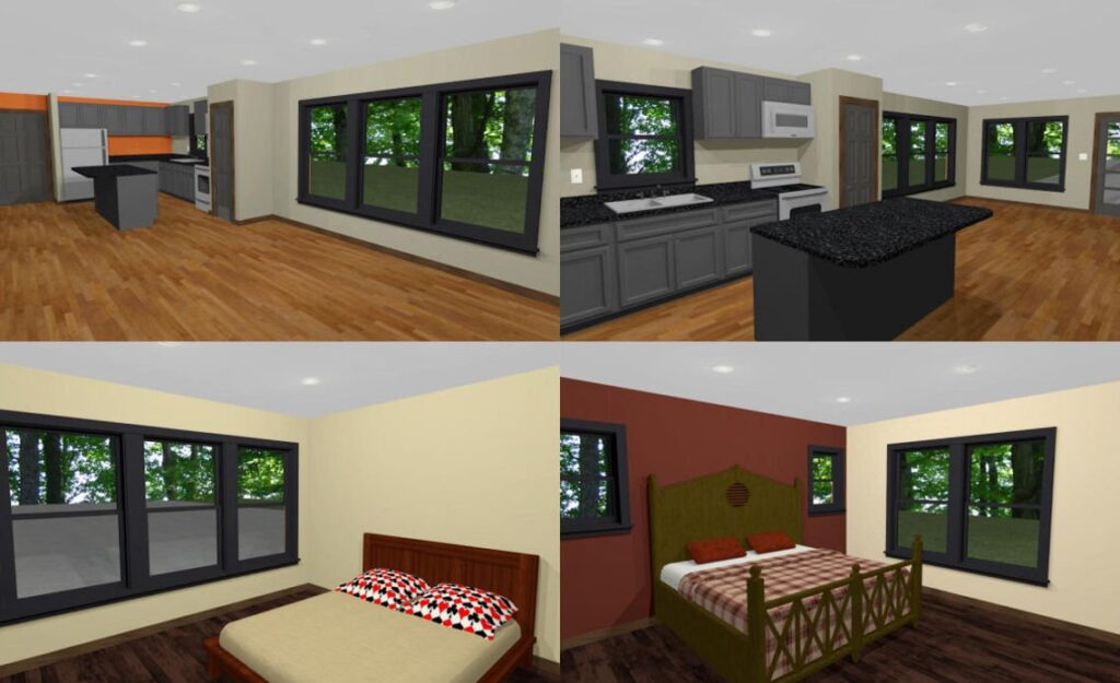 46x48 House Design Plan 2 Bedroom 2 Bath 1,157 sq ft PDF Floor Plan