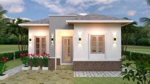Simple Small House 7x10 Meter 23x33 Feet 3 Beds PDF full plan