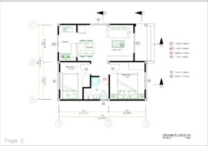 Small House Design 3d 6x7 Meter 20x23 Feet 2 Bedrooms Hip Roof PDF Full Plan layout plan