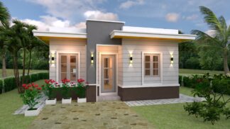 Small House Plan 7x10 Meter 23x33 Feet 3 Beds PDF Full Plan