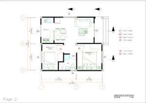 Small House Plans 20x23 Feet 2 Bedrooms 6x7 Meter Pdf Full Plan layout floor plan