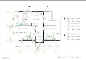 Small Modern House Designs 7.5x11 Meter 25x36 Feet Full PDF Plan Layout floor plan