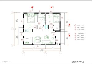 Tiny House 7.5x8.5 Meter 2 Bedrooms 25x29 Feet Full PDF Plans