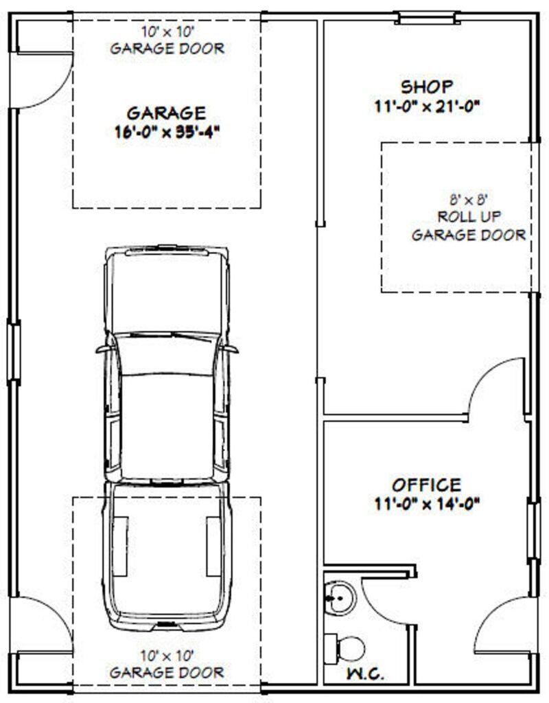 28x36-2-Car-Garages-Plan-1008-sq-ft-12ft-Walls-PDF-Floor-Plan-layout-plan