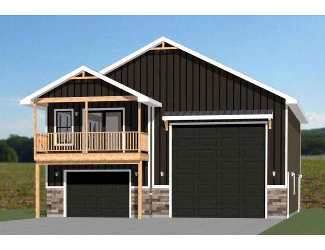 36x42-Small-House-Plan-1-Bedroom-1.5-Bath-961-sq-ft-PDF-Floor-Plan-3d