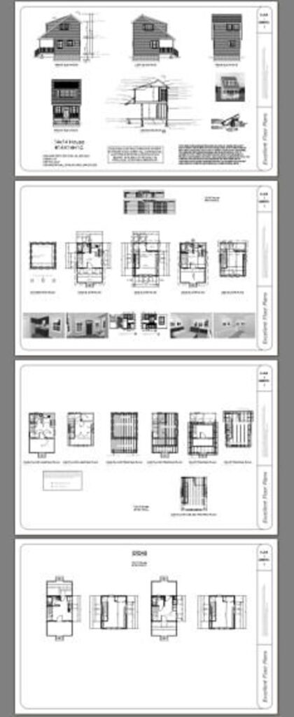 14x14-Small-House-3d-1-Bedroom-1-Bath-399-sq-ft-PDF-Floor-Plan-all