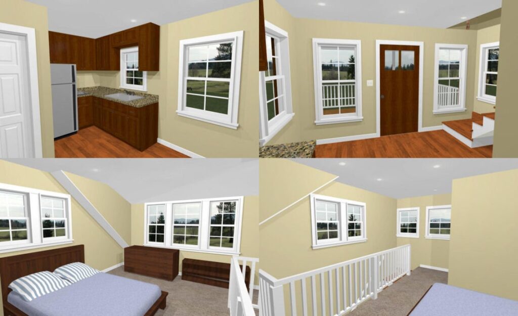 14x14-Small-House-3d-1-Bedroom-1-Bath-399-sq-ft-PDF-Floor-Plan-interior