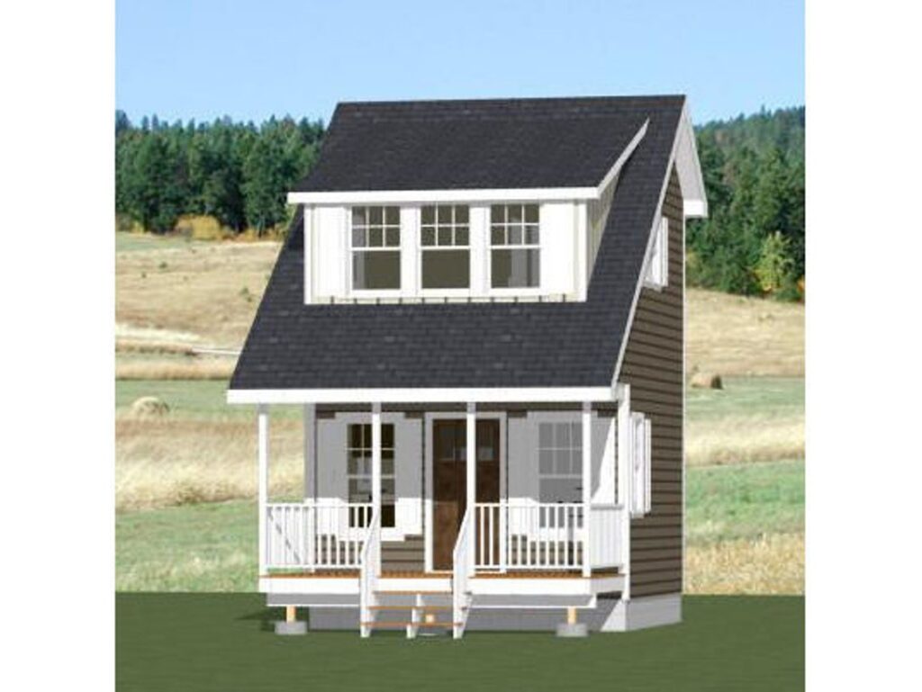 14x14-Small-House-Design-1-Bedroom-1-Bath-399-sq-ft-PDF-Floor-Plan