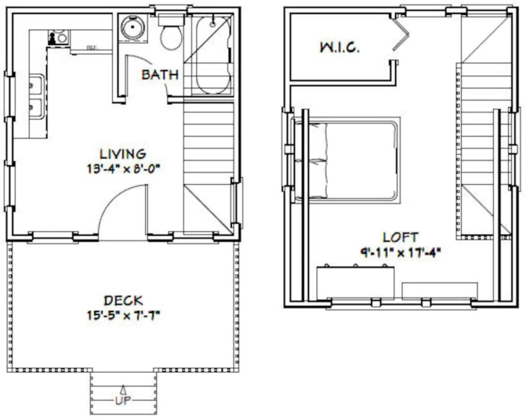14x14-Small-House-Design-1-Bedroom-1-Bath-399-sq-ft-PDF-Floor-Plan-layout-plan