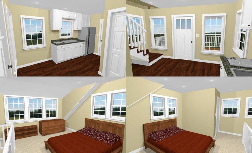 14x14-Tiny-House-3d-1-Bedroom-1-Bath-399-sq-ft-PDF-Floor-Plan-interior