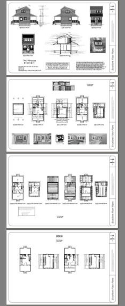 14x14-Tiny-House-Plan-1-Bedroom-1-Bath-399-sq-ft-PDF-Floor-Plan-all