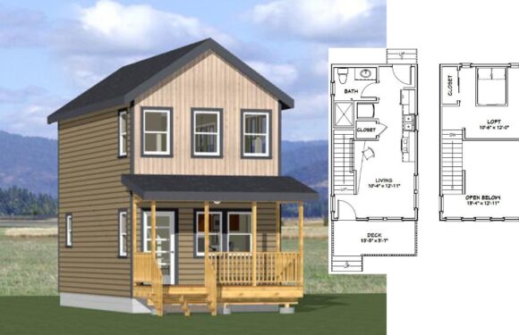 14×26 Small House Plan 493 sq ft PDF Floor Plan