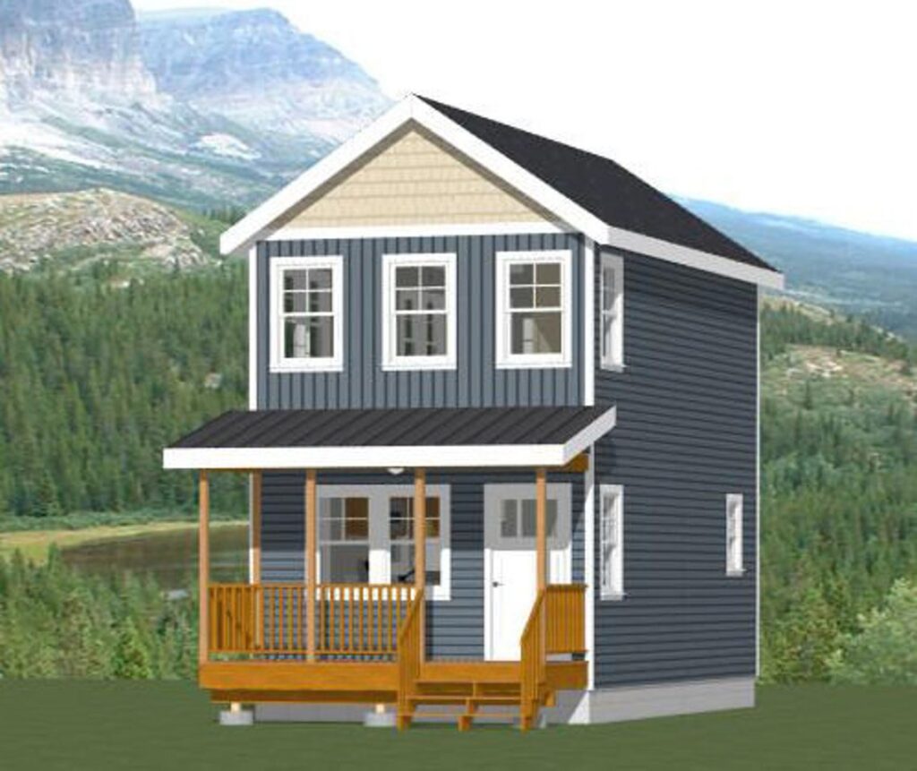 14x26-Tiny-House-Design-1-Bedroom-1.5-Bath-493-sq-ft-PDF-Floor-Plan